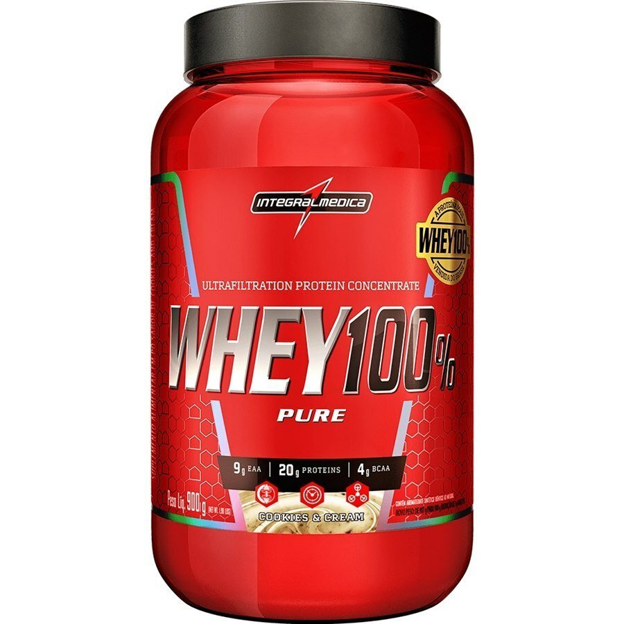 Whey 100% Pure Sabor Cookies Pote 900g