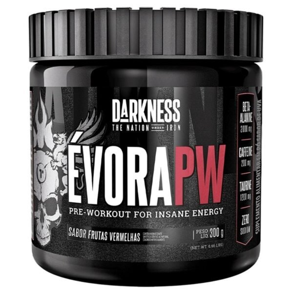Évora Pw Pré-Treino Sabor Frutas Vermelhas Darkness 300g
