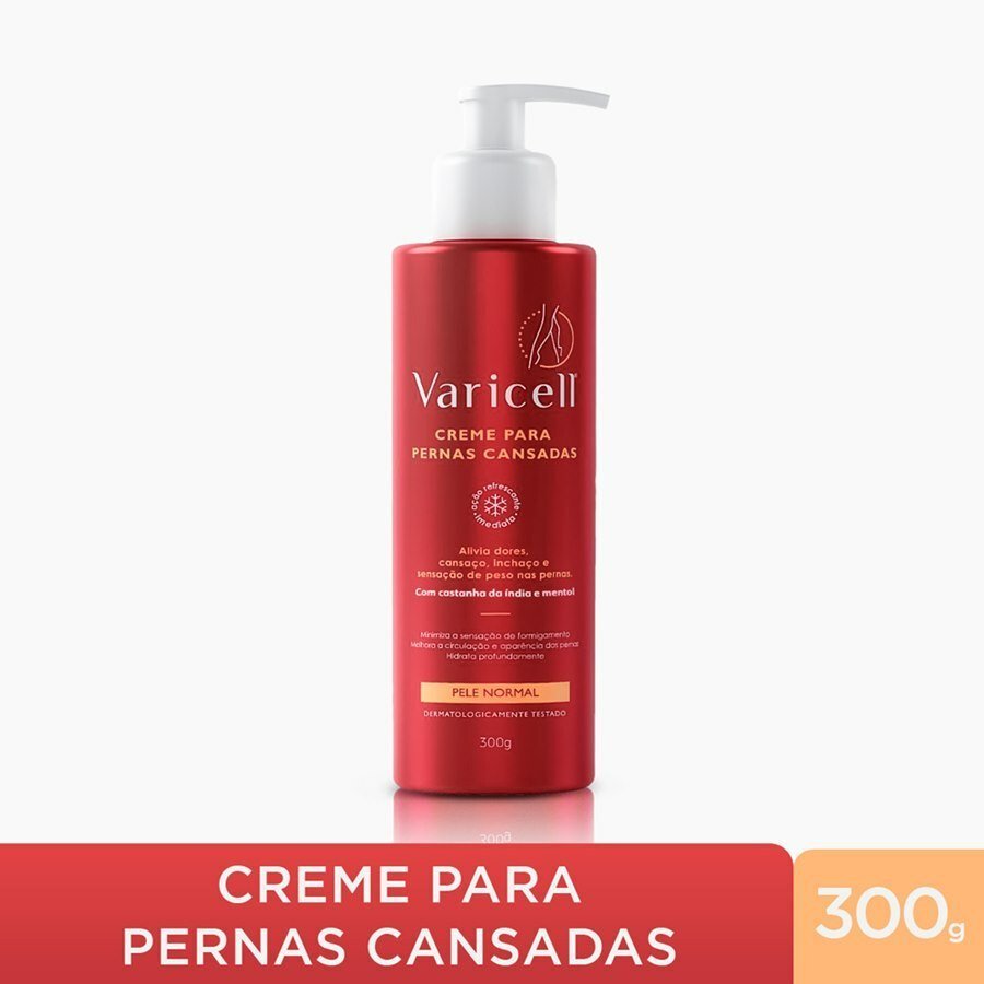 Creme Para Pernas Cansadas Varicell 300g