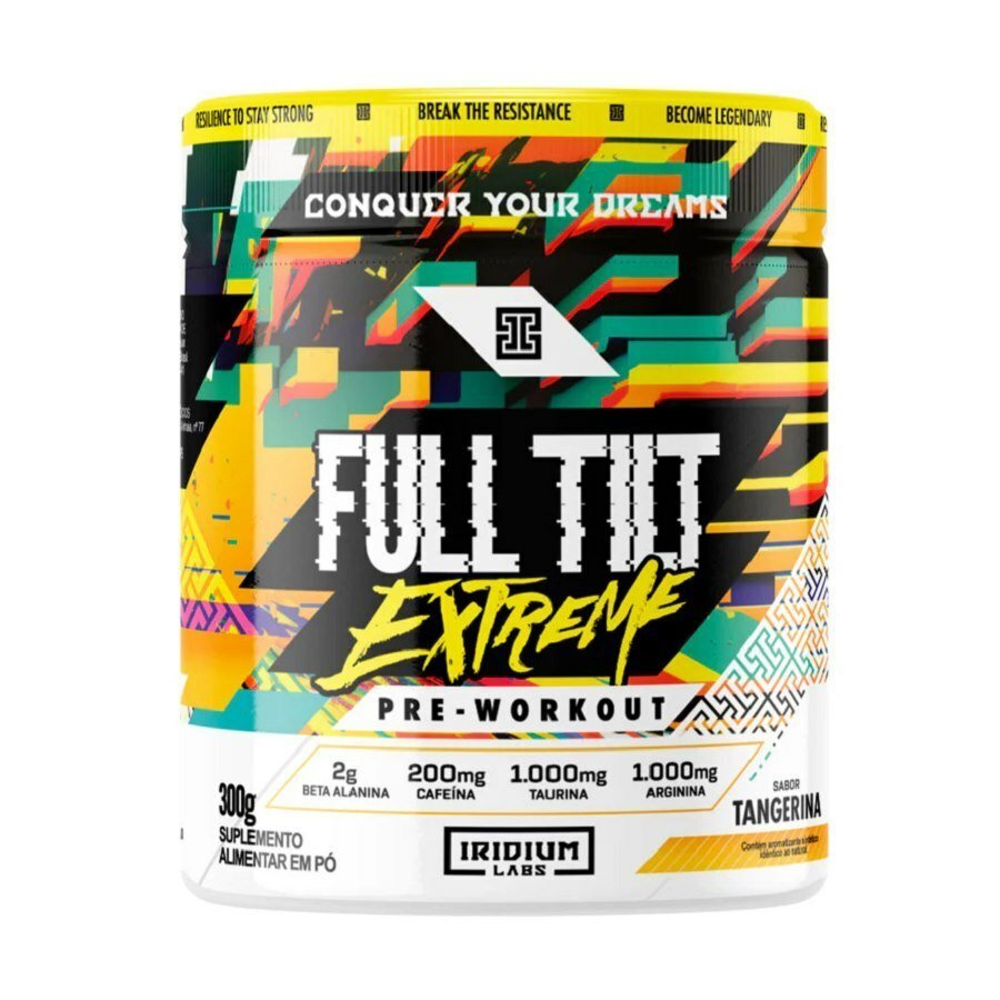 large-638907939159728525-831039_2.jpg Pré Workout Full Tilt Extreme Sabor Tangerina Iridium Labs 300g - Imagem 1