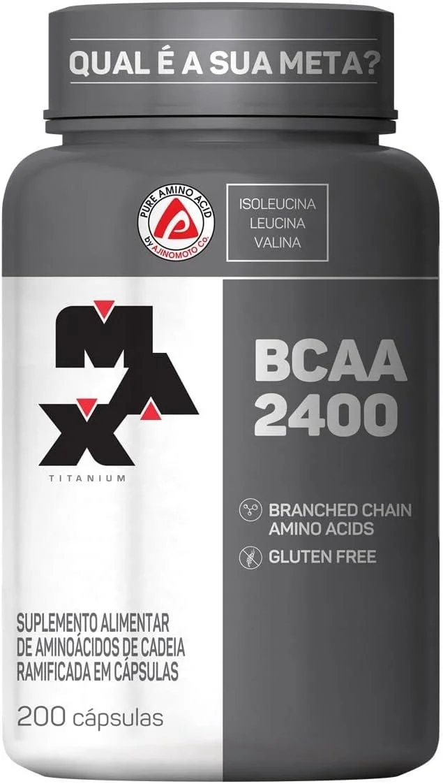 uiahciuahiuca.webp Max Titanium BCAA 2400, 200 Cápsulas - Imagem 1